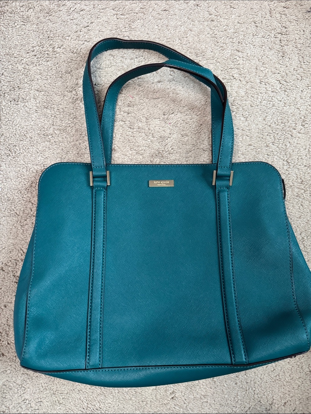 kate spade Teal Saffiano Leather Tote
